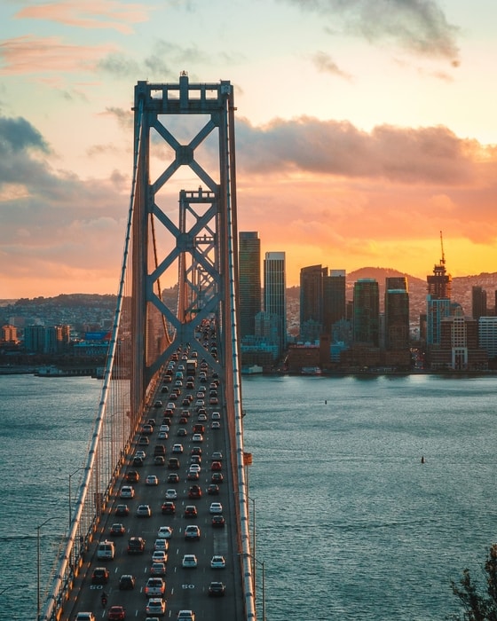 San Francisco Bay Bridge, an important bridge to visit in SF