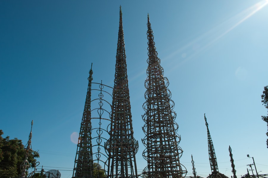 Watts Tower, an strange art work to see in LA