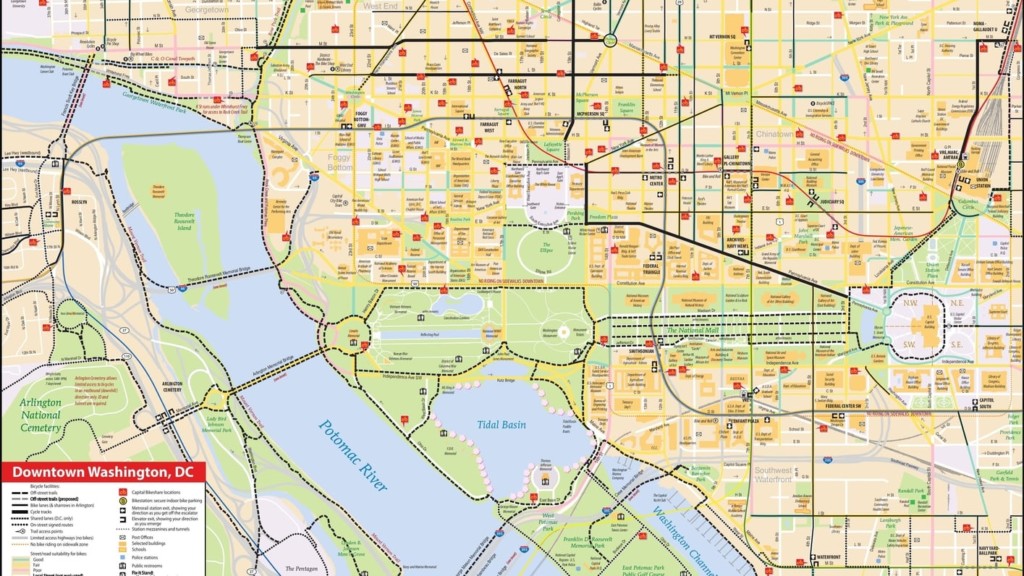 Washington D C Maps The Tourist Map Of D C To Plan Your Visit High Resolution Map Washington Dc 1024x576
