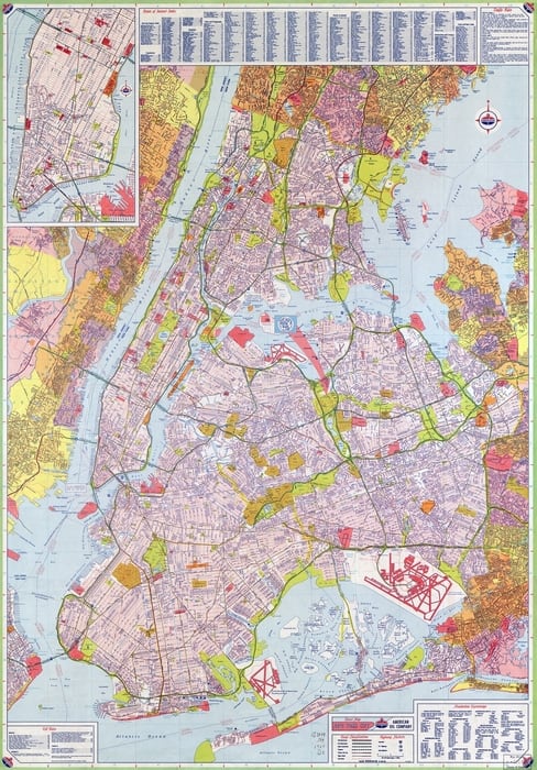 New York map in high-resolution