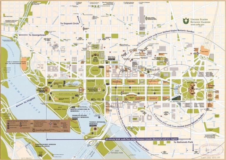 Washington D.C. maps - The tourist map of D.C. to plan your visit