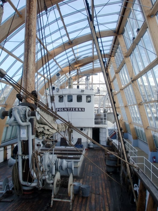 MS Polstjerna, a Tromso University museum where you can see a real sealing ship