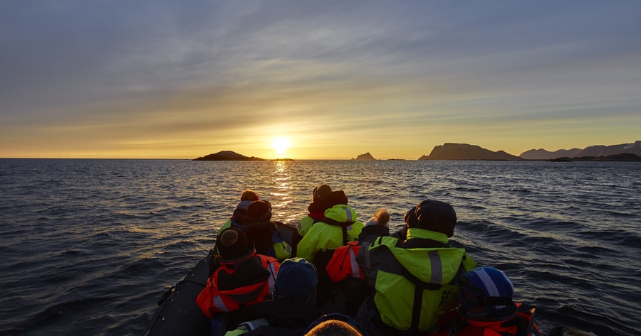 Seeing the midnight sun, one of the most unique Tromso summer activities you can do