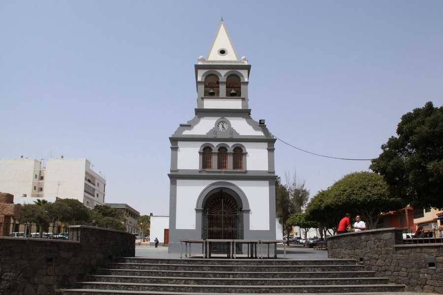 Puerto del Rosario church, camp in fuerteventura