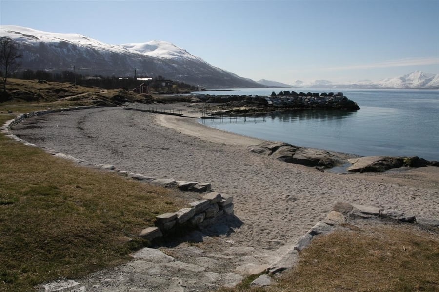 Telegrafbukta beach, a thing to see in Tromso during the summer as well as year round