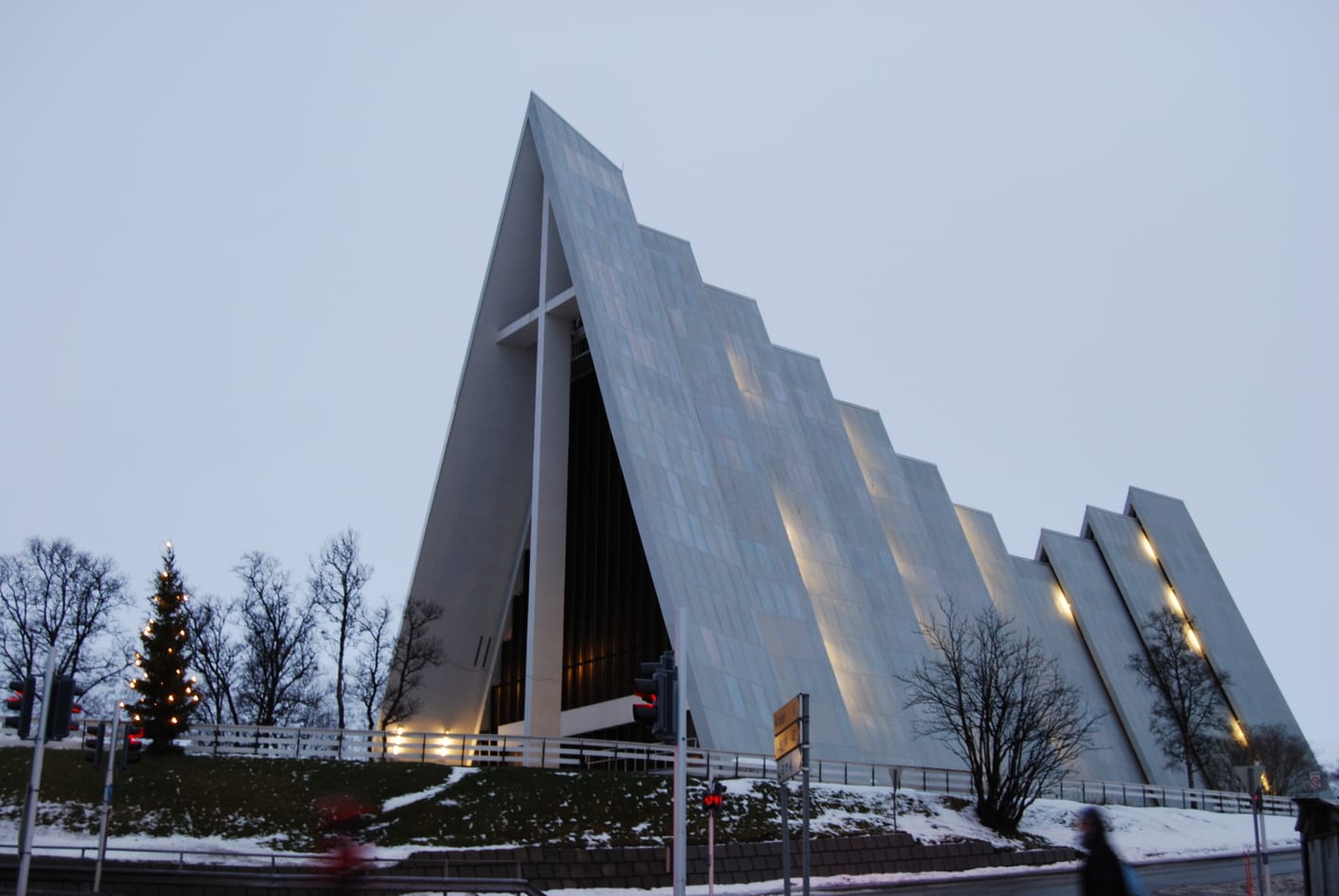 The Arctic Cathedral, one of the top tourist attractions in Tromso, Norway