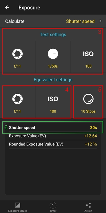 apps to calculate long exposure photography