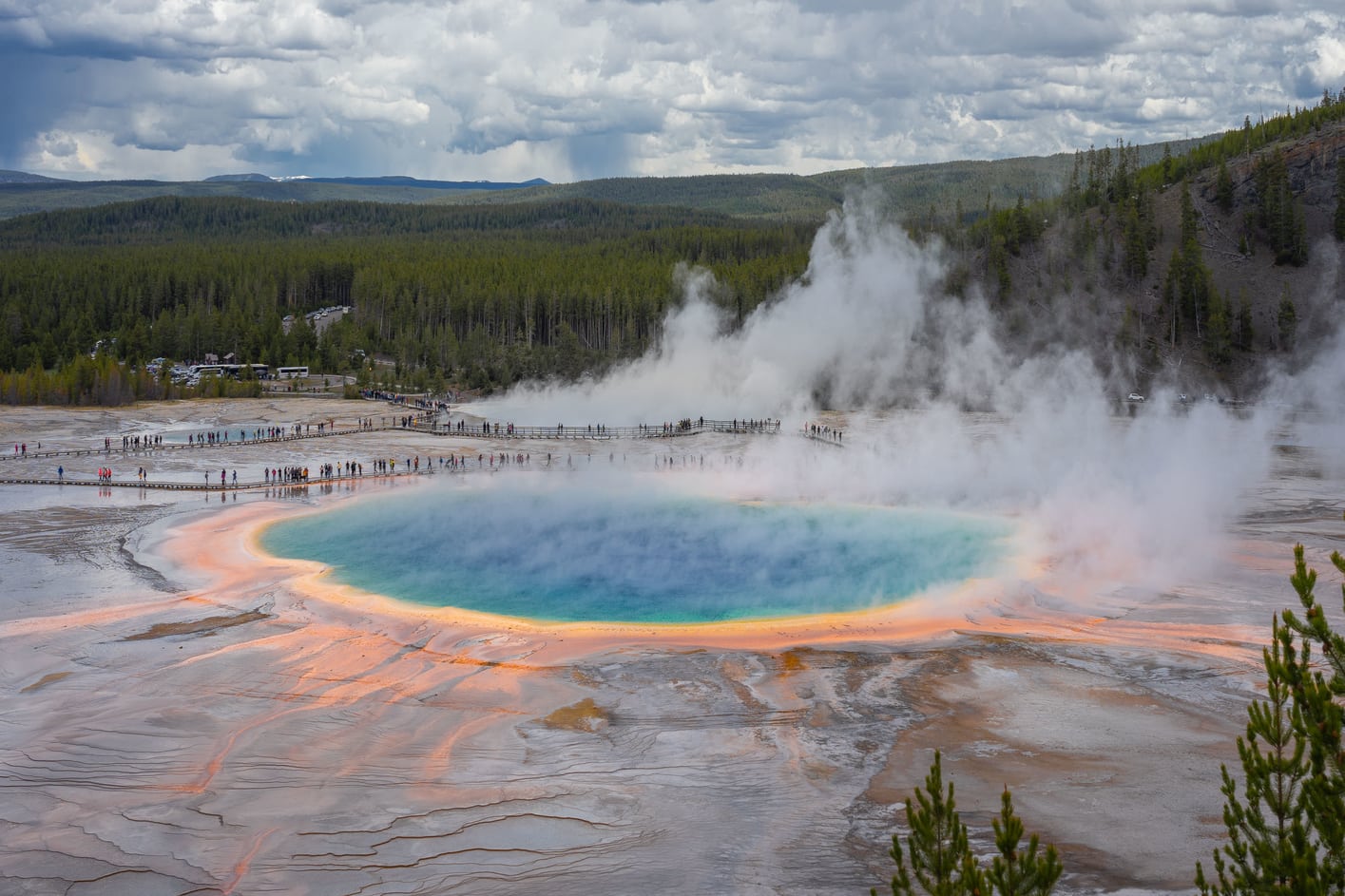 Grand Prismatic Spring, que visitar en el Parque Nacional de Yellowstone