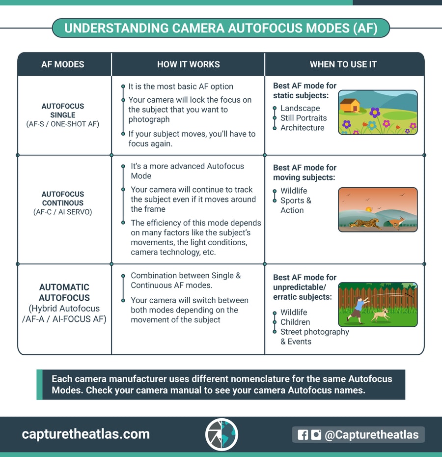 understanding camera autofocus modes