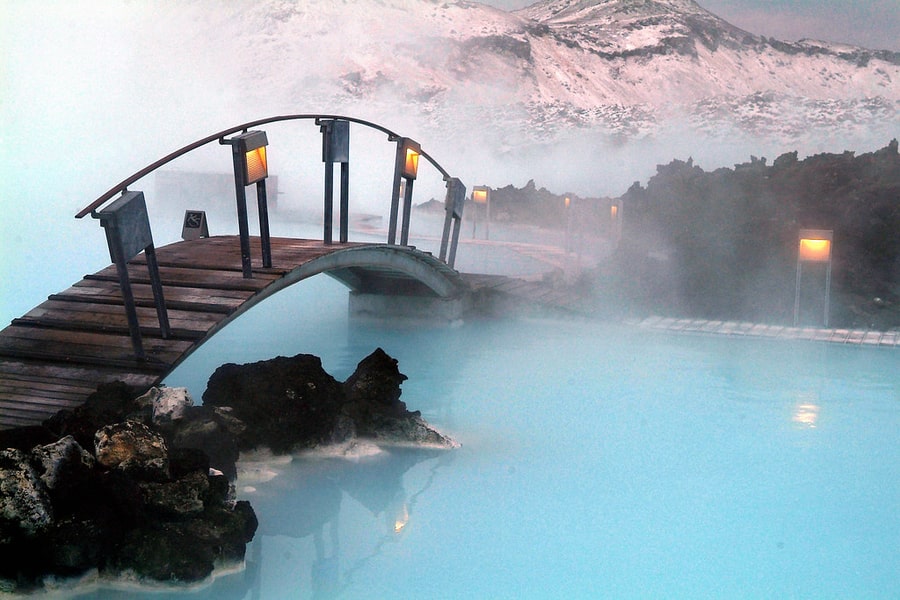 Where is the Blue lagoon located in Iceland