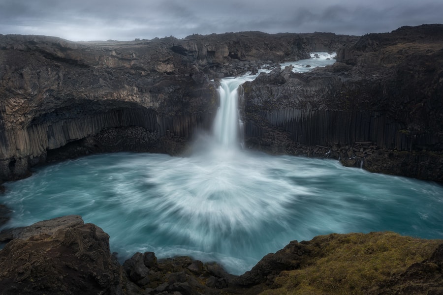 Aldeyjarfoss, una de las mejores cascadas en el norte de Islandia
