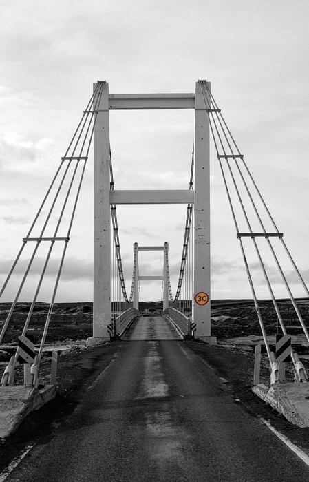Consejos para cruzar puentes en coche en Islandia