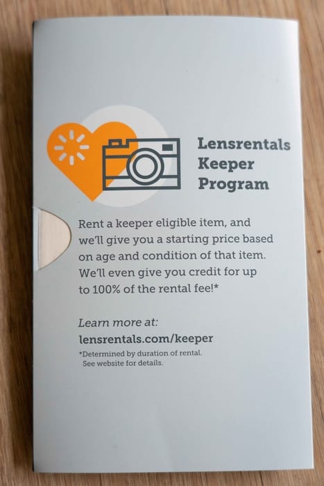 Lensrentals keeper program worth it