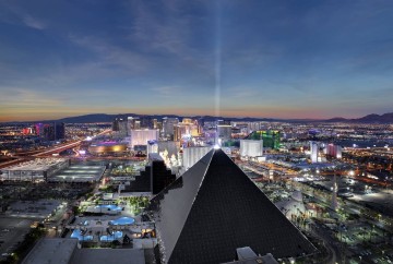 The Luxor hotel on Las Vegas Strip