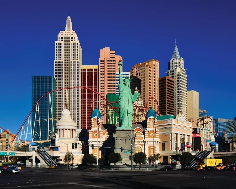 New York-New York, hotel en Las Vegas con balcón