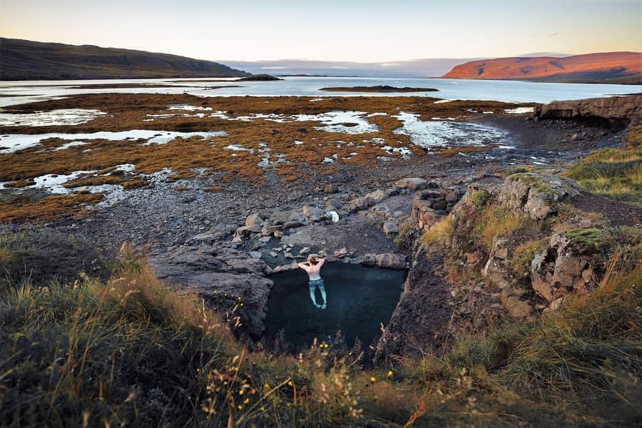 Hellulaug, the hot springs in Iceland