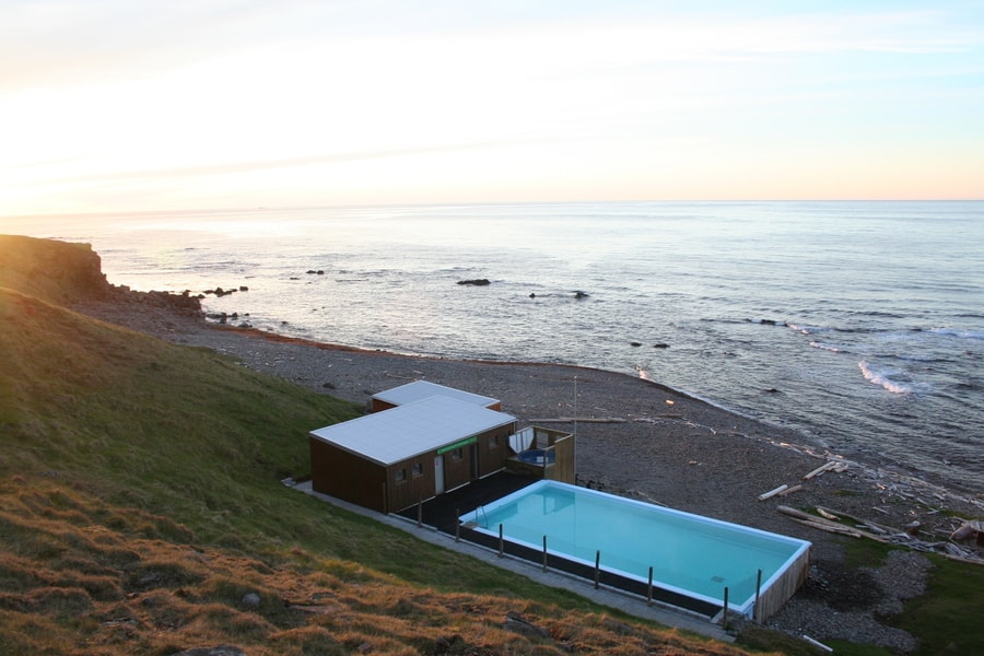 Krossneslaug, piscina termal Islandia