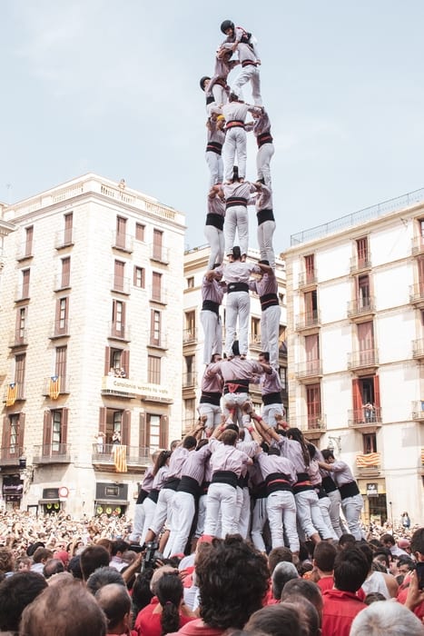 Castells, cosas divertidas que hacer en Barcelona