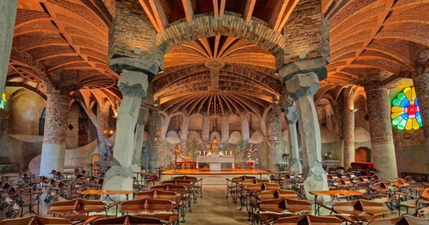 Church of Colònia Güell, Barcelona sites