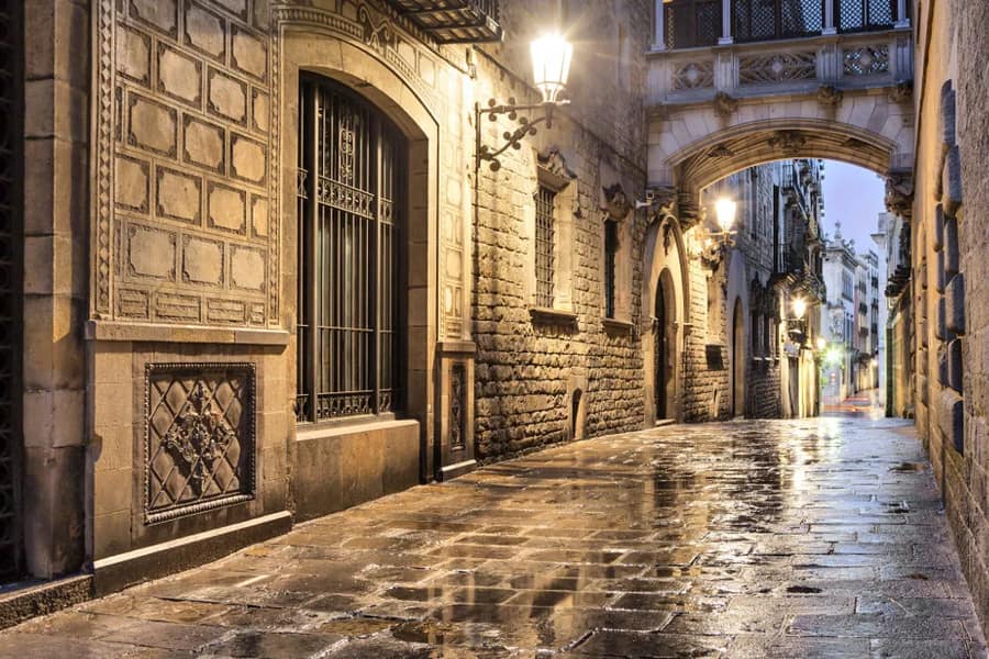 The Gothic Quarter, places of interest in Barcelona