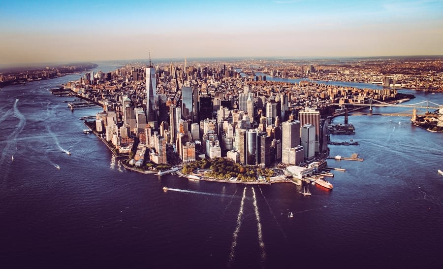 Helicopter tour, best places to take pictures in New York City