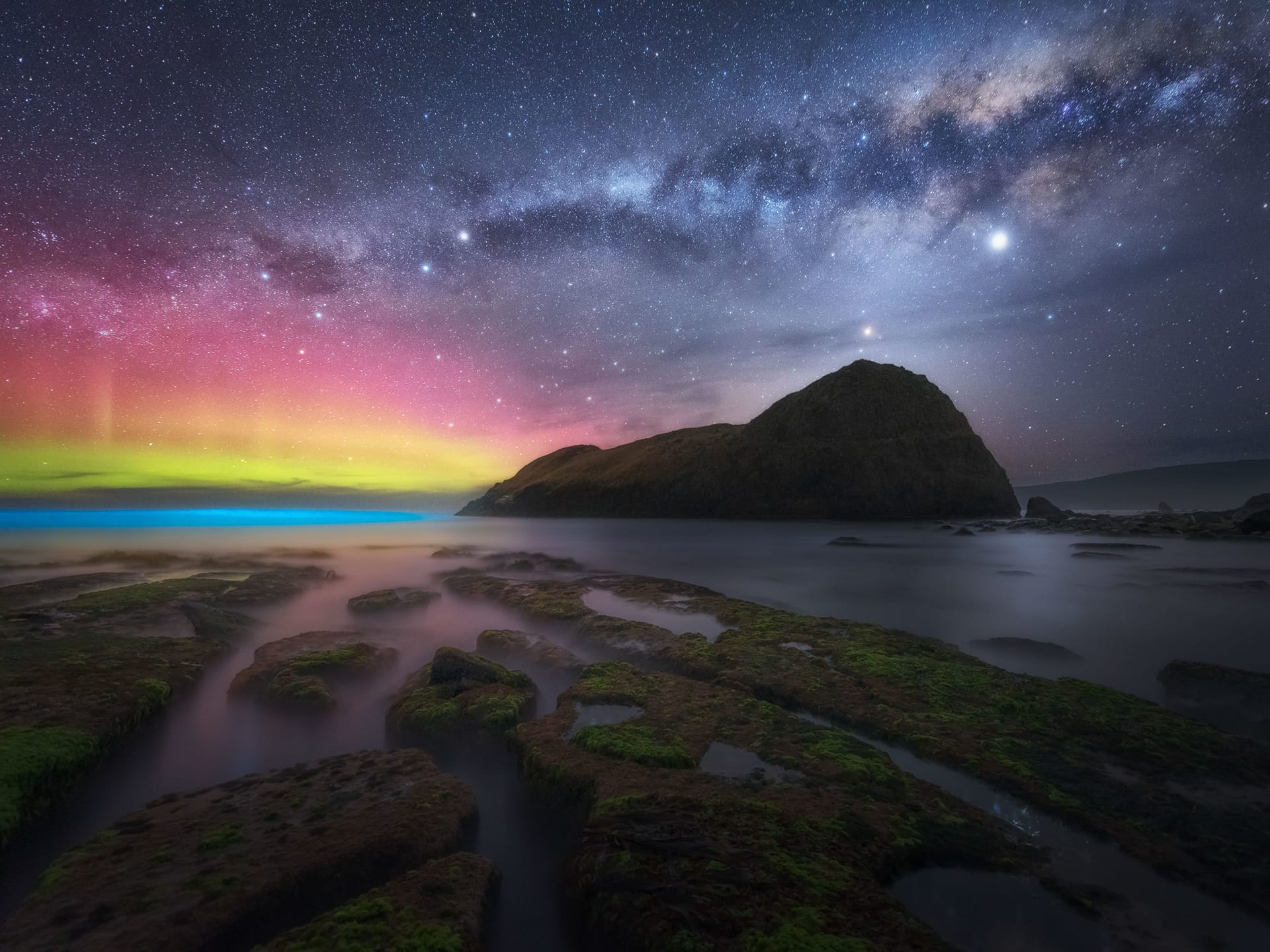 Aurora Australis over Tasmania