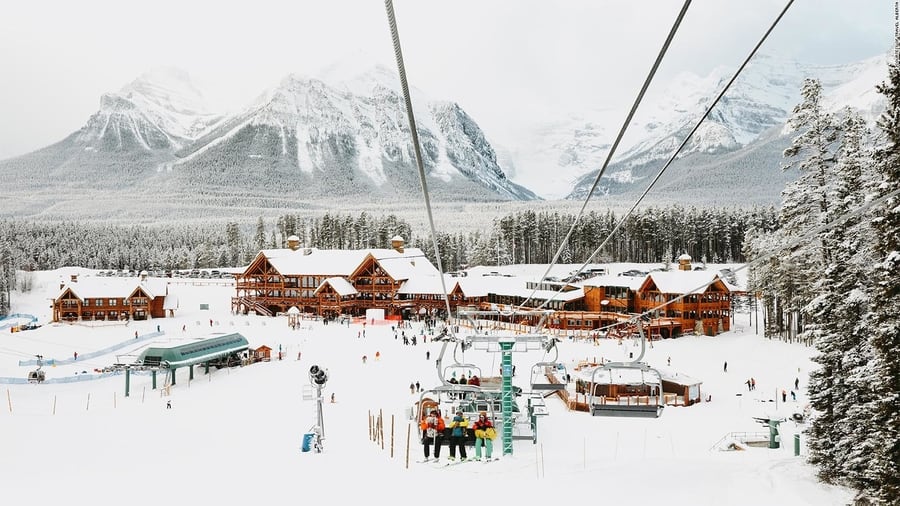 Go skiing or tubing at a ski resort, Banff top things to do