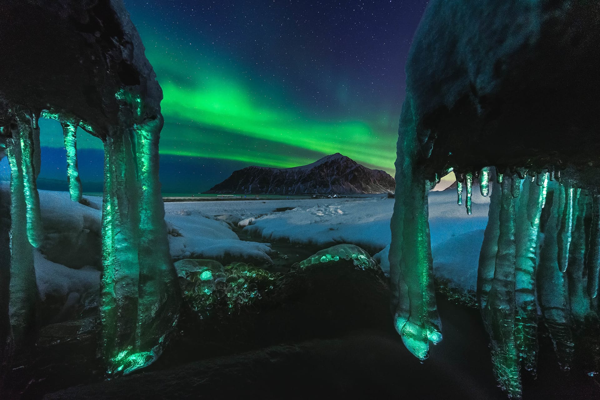 Fotografía Auroras Boreales Islas Lofoten