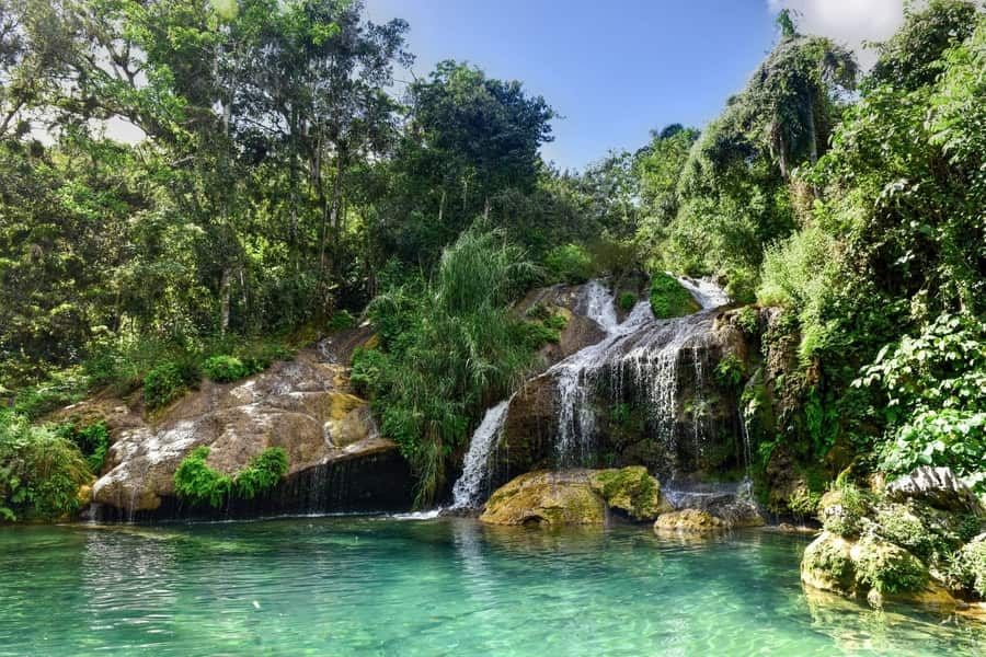 El Nicho waterfalls, points of interest in Cuba