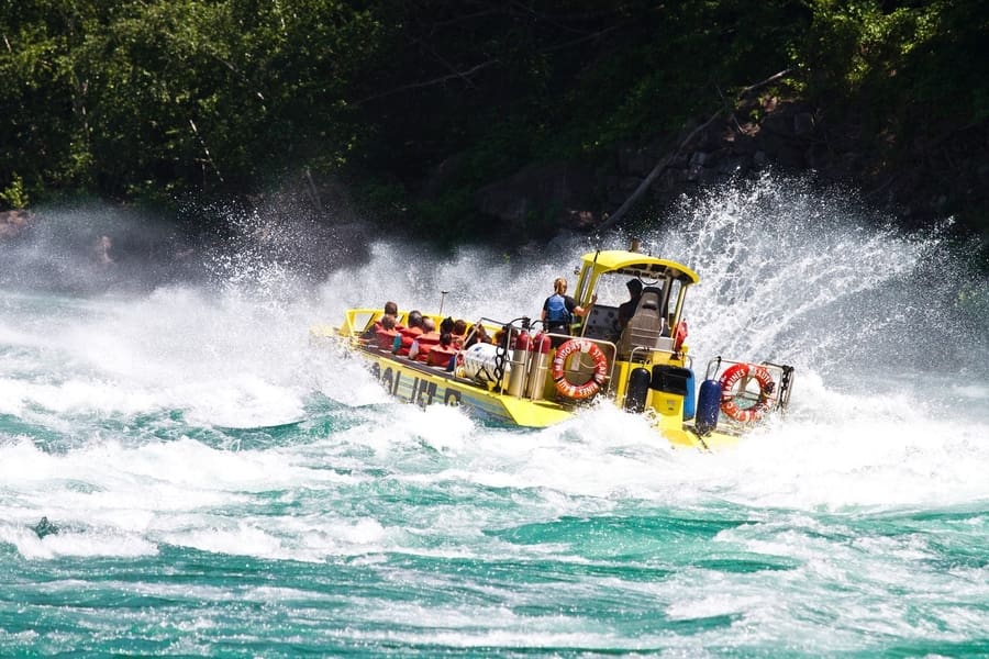 Whirlpool Jet Boat tour, things to do on US side of Niagara Falls
