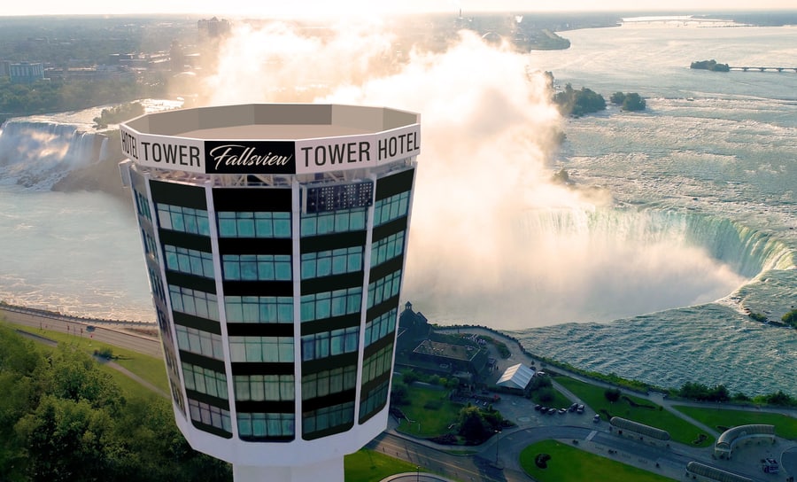 Tower Hotel at Fallsview, accommodation in the the Canadian side of the falls