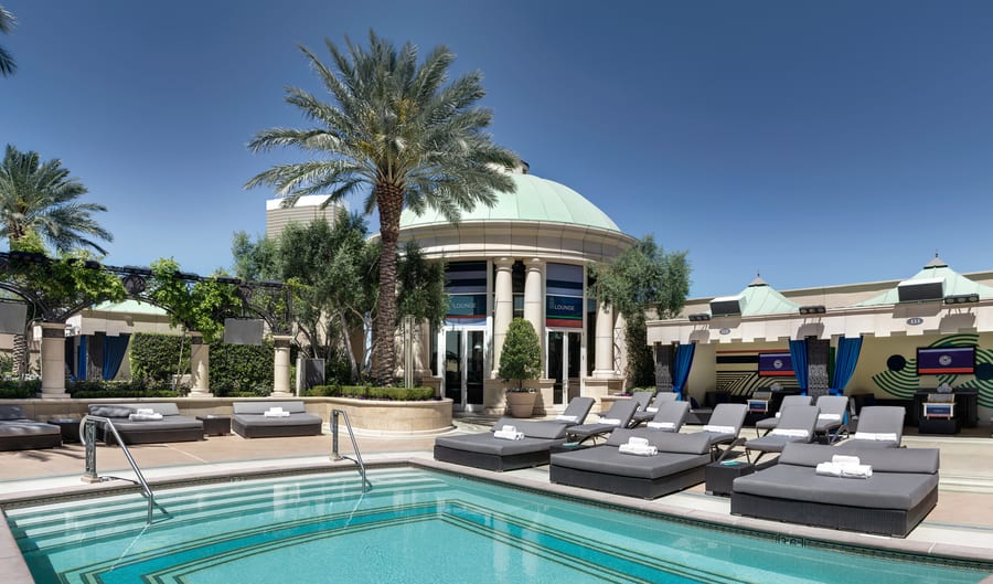 The Palazzo Pool Deck at The Palazzo, best swimming pools in las vegas
