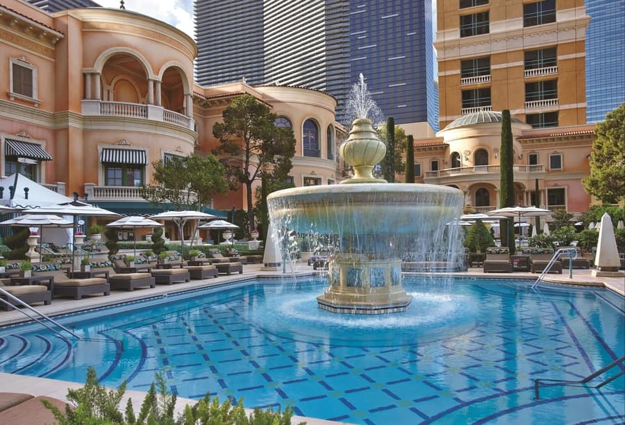 The Pool at Bellagio, best pool in vegas for adults