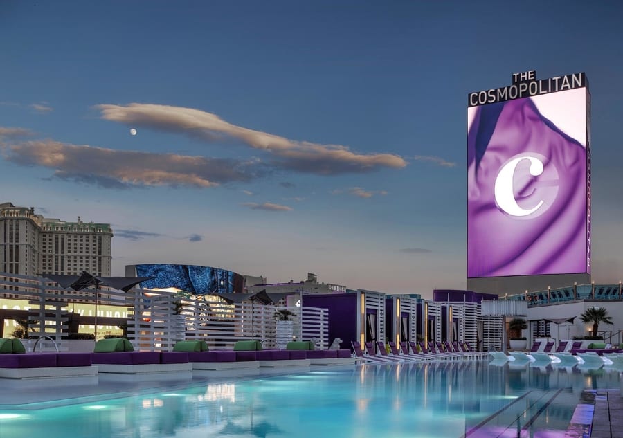 Pool District at The Cosmopolitan, best pool in vegas for adults