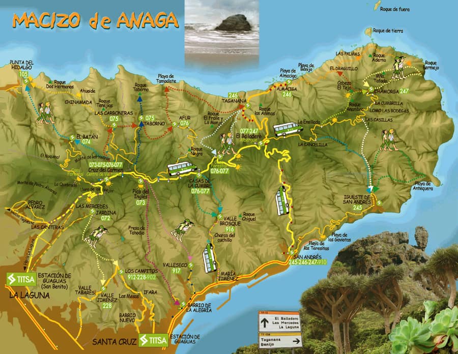 Anaga Tenerife Mapa