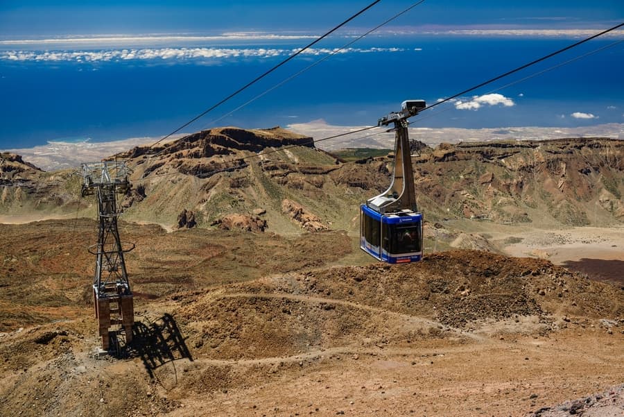 Teide cable car, 5 days in tenerife