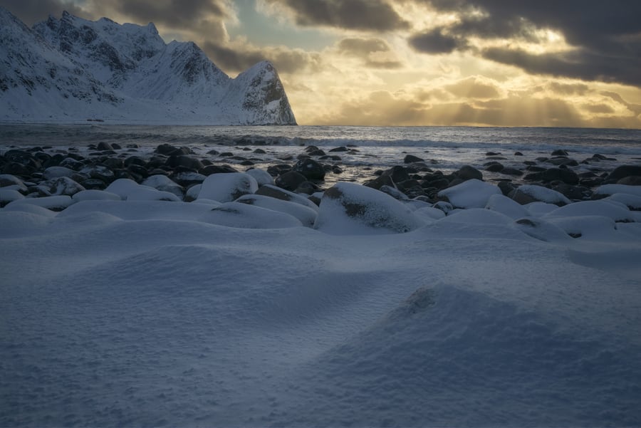 fotografía de playa en el ártico