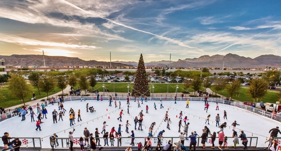 Rock Rink Downtown Summerlin, Christmas activities near Las Vegas