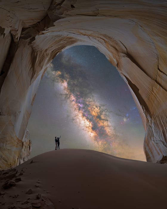 Cuando fotografiar la Vía Láctea en Estados Unidos