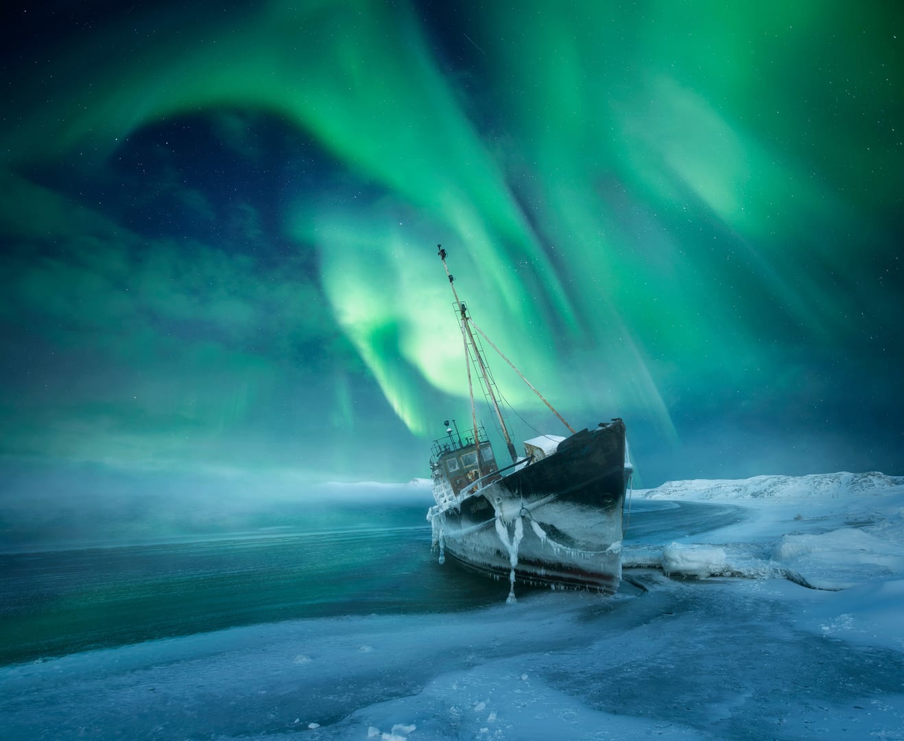Aurora Boreal en Murmansk Russia