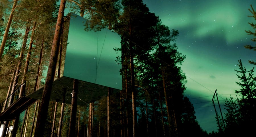 Treehotel, hotel aurora boreal Suecia