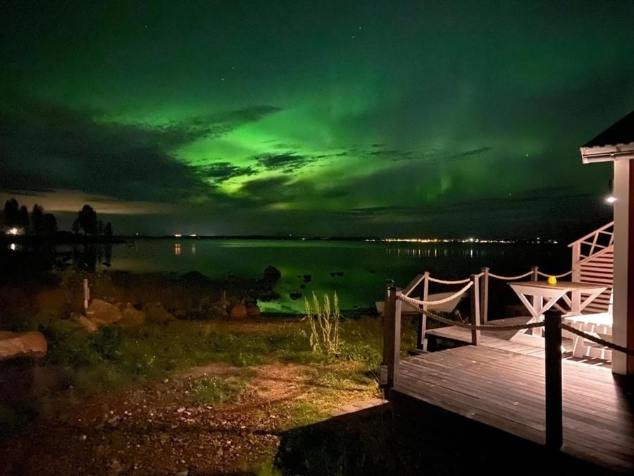 Aurora River Cabin, best hotels in sweden to see northern lights