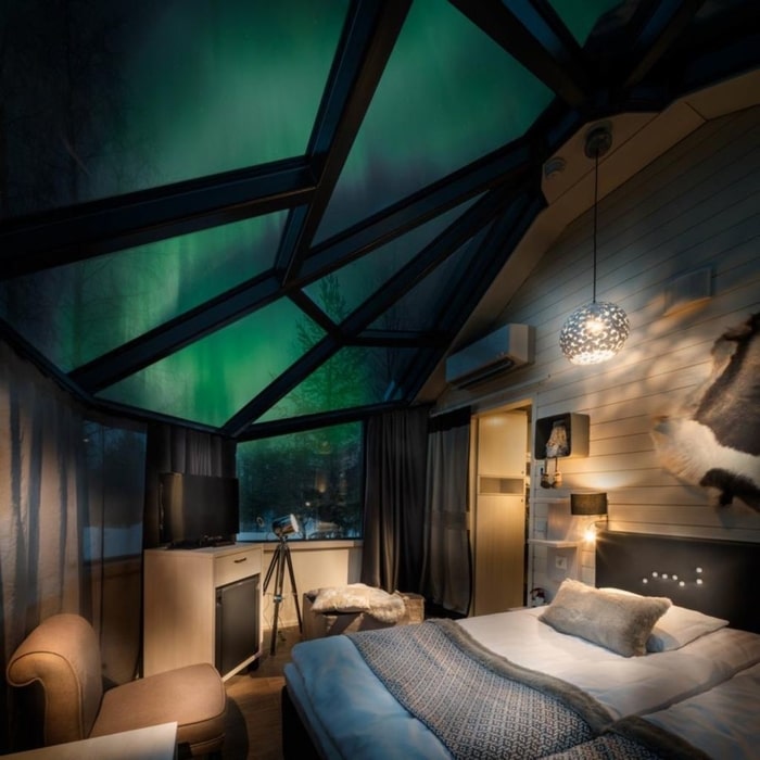 Santa's Igloos Arctic Circle, finlandia aurora boreal hotel 