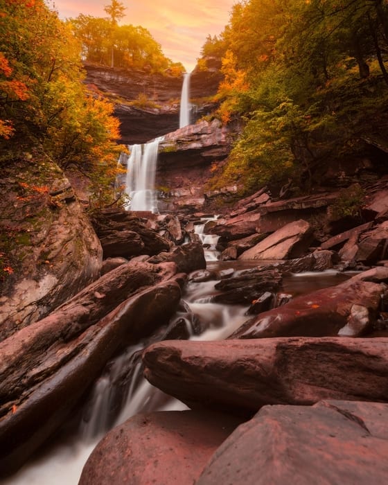 Kaaterskill Falls, capital del estado de nueva york