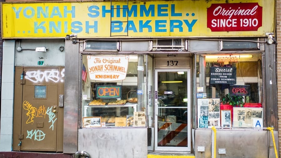 Yonah Shimmel Bakery, comida callejera en nueva york