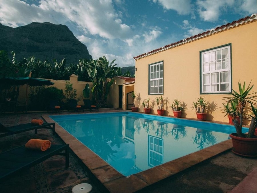 La Casa Amarilla, casa rural Tenerife norte piscina, Islas Canarias