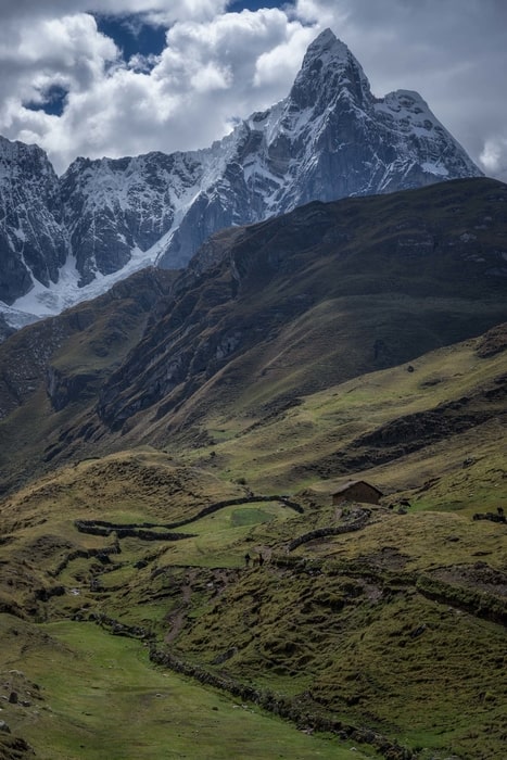 Andes peruanos en la temporada seca