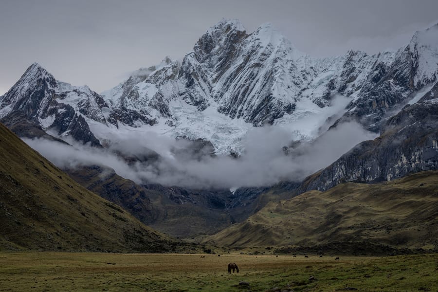 Majestic mountains in Peruvian Andes, photography trip