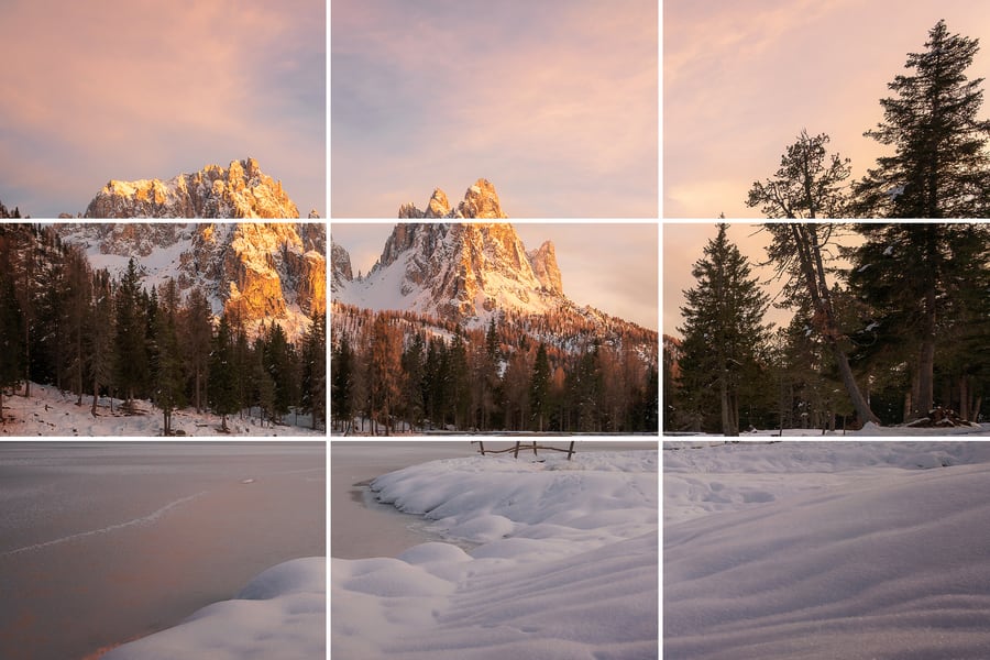 How to apply the rule of thirds