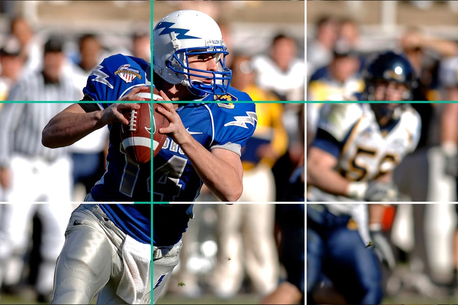 Rule of thirds in sports photography